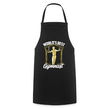 Der Beste Turner Der Welt Gymnast Gymnastik - Kochschürze - Schwarz - Vorne - AI Model Male 185 dark (185cm)