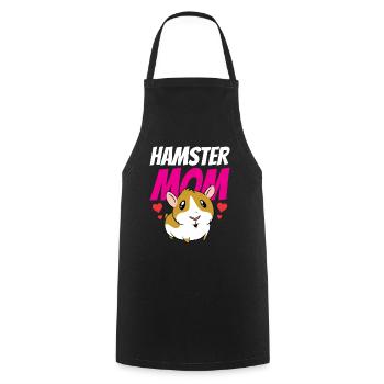 Hamster Mom Owner Pet Sweet - Cooking Apron - black - Front - AI Model Male 185 dark (185cm)