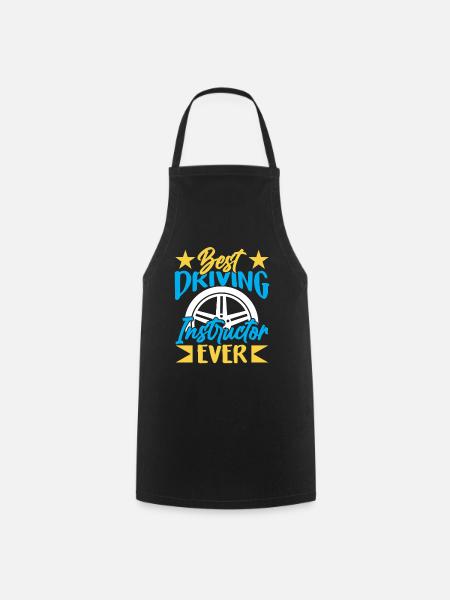 Meilleur moniteur de conduite de tous les temps école de conduite - Tablier de cuisine - noir