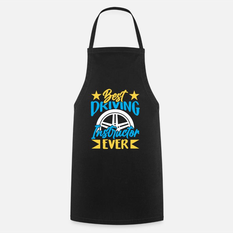 Meilleur moniteur de conduite de tous les temps école de conduite - Tablier de cuisine - noir