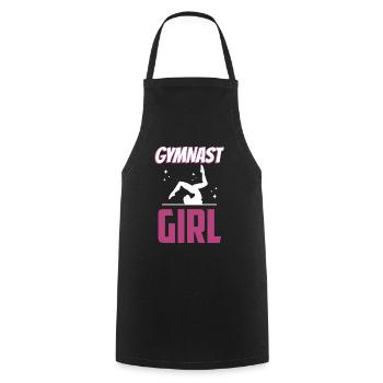 Gymnast Gymnast Girls Gymnastics Gymnastics - Cooking Apron - black - Front - AI Model Male 185 dark (185cm)