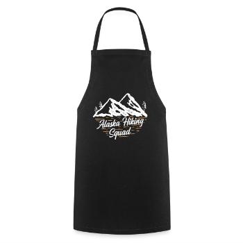 Alaska Hiking Team Nature Hikers - Cooking Apron - black - Front - AI Model Male 185 dark (185cm)