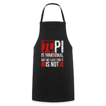 Lehrer Mathe Pi Day Mathematik Spruch - Kochschürze - Schwarz - Vorne - AI Model Male 185 dark (185cm)