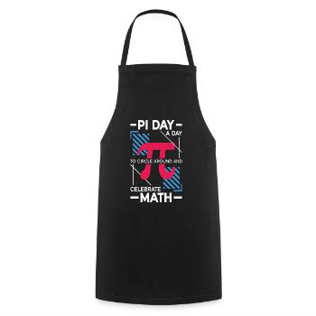 Funny Math Teacher for Pi Day Math Geek - Cooking Apron - black - Front - AI Model Male 185 dark (185cm)