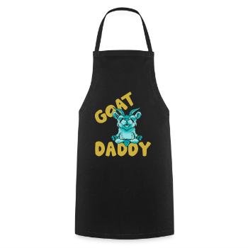 Goats Papa Animal Lovers Domestic Goat Goat - Cooking Apron - black - Front - AI Model Male 185 dark (185cm)