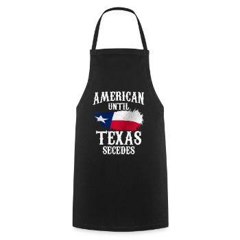 Amerikaner Bis Zur Abspaltung Von Texas Texaner - Kochschürze - Schwarz - Vorne - AI Model Male 185 dark (185cm)