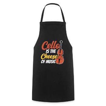 Le violoncelle est le fromage de la musique violoncelliste violoncelliste - Tablier de cuisine - noir - Devant - AI Model Male 185 dark (185cm)