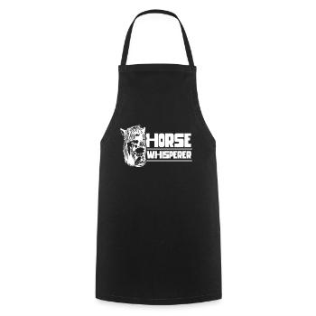 Horse Whisperer Chevaux Whisperer Équitation - Tablier de cuisine - noir - Devant - AI Model Male 185 dark (185cm)