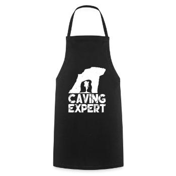 Speleologist Caving Caving Cave - Cooking Apron - black - Front - AI Model Male 185 dark (185cm)