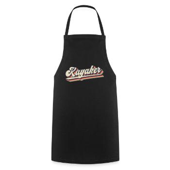 Fun Kayker & Paddle & Kayak - Cooking Apron - black - Front - AI Model Male 185 dark (185cm)