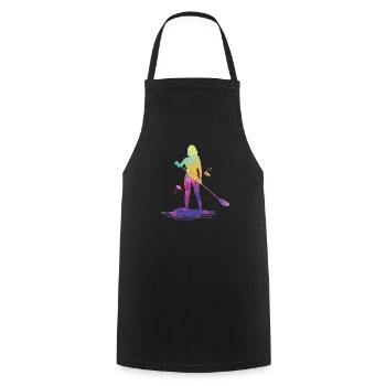 Fun Stand Up Paddling - Cooking Apron - black - Front - AI Model Male 185 dark (185cm)
