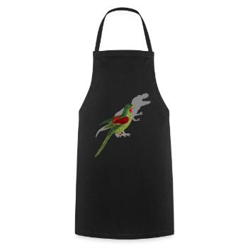 Sittich Lustiger Spruch - Kochschürze - Schwarz - Vorne - AI Model Male 185 dark (185cm)