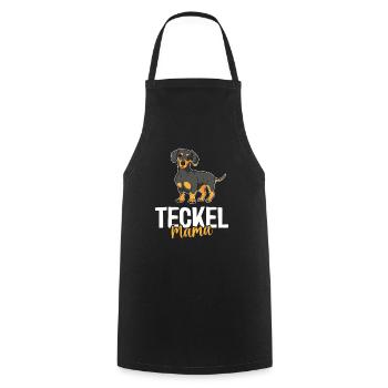 Cute Dachshund Mom - Cooking Apron - black - Front - AI Model Male 185 dark (185cm)