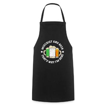 Irland Irisch Lustig Spruch St Patricks Day - Kochschürze - Schwarz - Vorne - AI Model Male 185 dark (185cm)