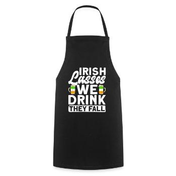 Irlande Irlandais drôle de dicton de la Saint-Patrick - Tablier de cuisine - noir - Devant - AI Model Male 185 dark (185cm)