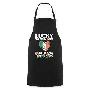 Irland Irisch Lustig Spruch St Patricks Day - Kochschürze - Schwarz - Vorne - AI Model Male 185 dark (185cm)