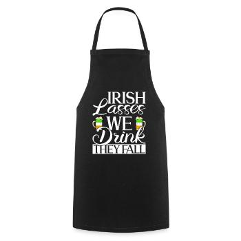 Irland Irisch Lustig Spruch St Patricks Day - Kochschürze - Schwarz - Vorne - AI Model Male 185 dark (185cm)