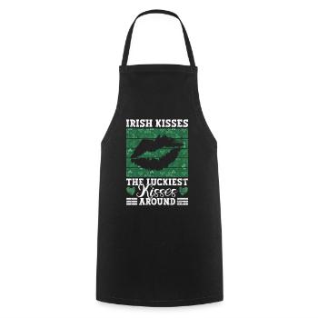 Irlande Irlandais drôle de dicton de la Saint-Patrick - Tablier de cuisine - noir - Devant - AI Model Male 185 dark (185cm)