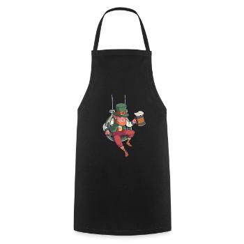 Irland Irisch Lustig Spruch St Patricks Day - Kochschürze - Schwarz - Vorne - AI Model Male 185 dark (185cm)