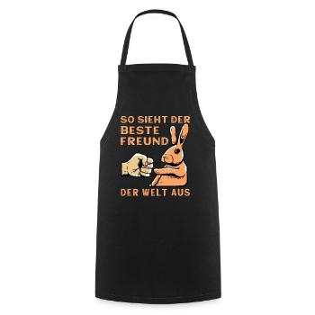 So sieht der beste Freund der Welt aus - Kochschürze - Schwarz - Vorne - AI Model Male 185 dark (185cm)
