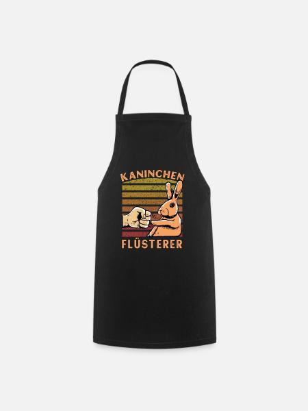 Kaninchen Flüsterer - Kochschürze - Schwarz