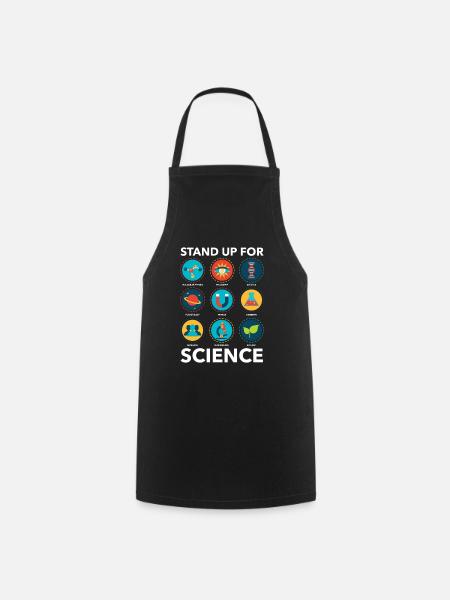 Stand Up For Science Biologie Physik Lehrer - Kochschürze - Schwarz