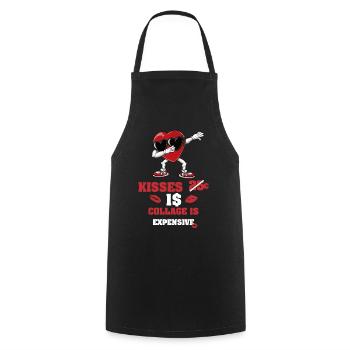 Dabbing Heart Breaker Drôle Messieurs Enfants Garçons - Tablier de cuisine - noir - Devant - AI Model Male 185 dark (185cm)