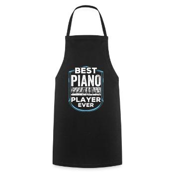 Meilleur pianiste musicien de piano de tous les temps - Tablier de cuisine - noir - Devant - AI Model Male 185 dark (185cm)