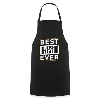 Best investor ever Investors invest - Cooking Apron - black - Front - AI Model Male 185 dark (185cm)