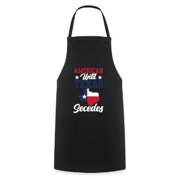 Les Américains jusqu’à la sécession des Texans du Texas - Tablier de cuisine - noir - Devant - AI Model Male 185 dark (185cm)