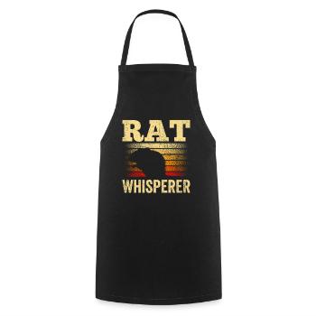 Rat Whisperer Rat Whisperer Animal Rats Sweet - Cooking Apron - black - Front - AI Model Male 185 dark (185cm)
