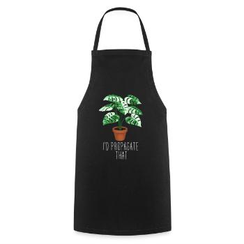 I'd Propagate That - Cooking Apron - black - Front - AI Model Male 185 dark (185cm)