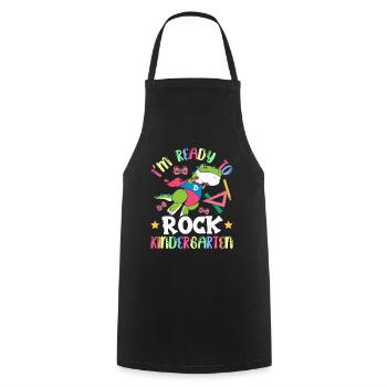 Ich Bin Bereit Den Kindergarten Zu Rocken Kinder - Kochschürze - Schwarz - Vorne - AI Model Male 185 dark (185cm)