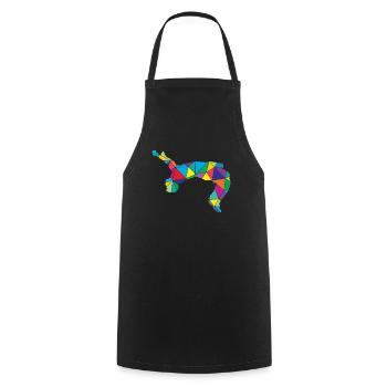 Low Poly Freerunner Polygon Parkour Backward Somersault - Tablier de cuisine - noir - Devant - AI Model Male 185 dark (185cm)