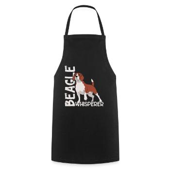 Beagle Whisperer Dog Lover Puppy Beagles - Tablier de cuisine - noir - Devant - AI Model Male 185 dark (185cm)
