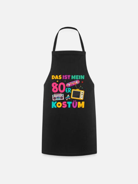 Das Ist Mein 80er Kostüm - Kochschürze - Schwarz