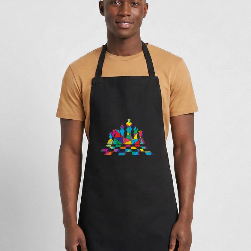 Jeu de table Low Poly Polygon Chess Tablier de cuisine