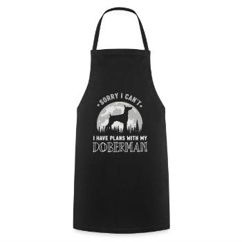 Est-ce que je ne peux pas avoir de projets avec mon Doberman - Tablier de cuisine - noir - Devant - AI Model Male 185 dark (185cm)