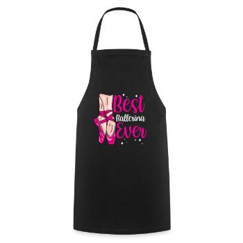 Best Ballerina Ever Dancer Ballet - Cooking Apron - black - Front - AI Model Male 185 dark (185cm)