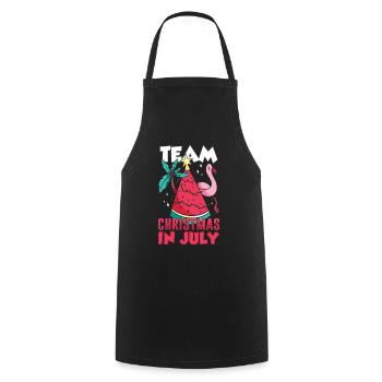 L’équipe Weihnachten Im Juli Santa Christmas en juillet - Tablier de cuisine - noir - Devant - AI Model Male 185 dark (185cm)