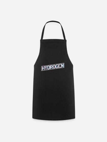 Wasserstoff Energie Hydrogen Element - Kochschürze - Schwarz