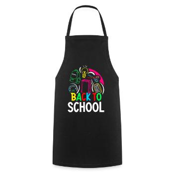 Back to School Back to School Back to School Teacher - Cooking Apron - black - Front - AI Model Male 185 dark (185cm)