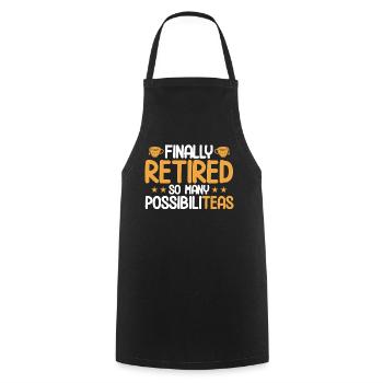 Teetrinker Geschenk Tasse Tee Liebhaber - Kochschürze - Schwarz - Vorne - AI Model Male 185 dark (185cm)
