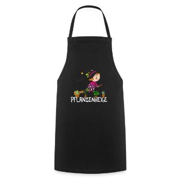 Pflanzenhexe Pflanzen Hexe Zauberei Hexen - Kochschürze - Schwarz - Vorne - AI Model Male 185 dark (185cm)