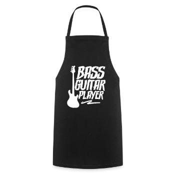 Guitariste basse Bassiste Musicien Basse Basse Guitare basse - Tablier de cuisine - noir - Devant - AI Model Male 185 dark (185cm)