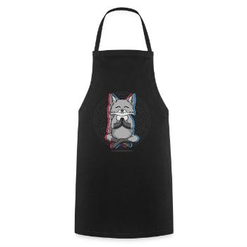 Yoga Fox Fox Yoga - Cooking Apron - black - Front - AI Model Male 185 dark (185cm)