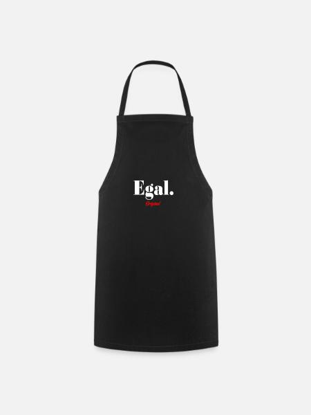 Ach, ist mir egal - Egal ist 88 - Ist doch egal - Kochschürze - Schwarz