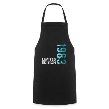 1983 Limited Edition - Cooking Apron - black - Front - AI Model Male 185 dark (185cm)