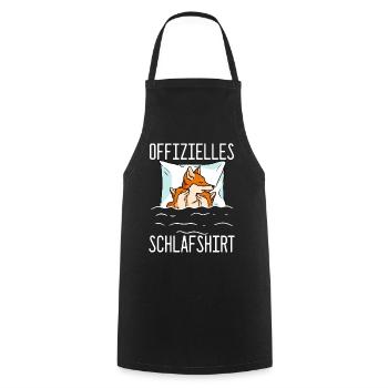 Offizielles Schlafshirt Fuchs Schlafanzug - Kochschürze - Schwarz - Vorne - AI Model Male 185 dark (185cm)