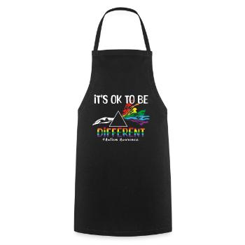 Différents Okay Special Puzzle Autism Awareness - Tablier de cuisine - noir - Devant - AI Model Male 185 dark (185cm)